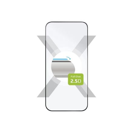 Fixed | Full Cover 2.5D | Apple | iPhone 16 Pro | Tempered Glass | Black | Screen Protector