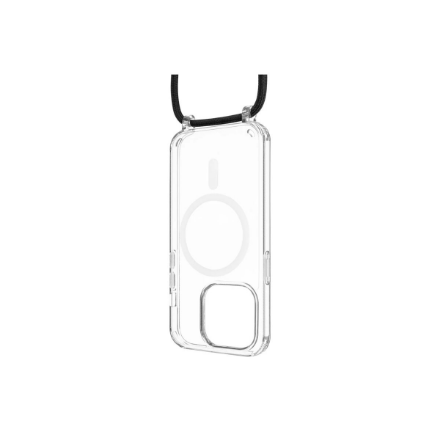 Fixed | MagPure Neck | Back Cover with Lanyard | Apple | iPhone 16 | TPU | Clear