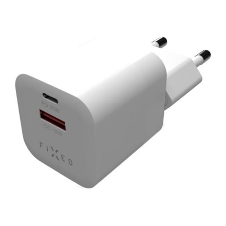 Fixed Mini USB-C/USB Travel Charger 20W | FIXC20M-CU-WH