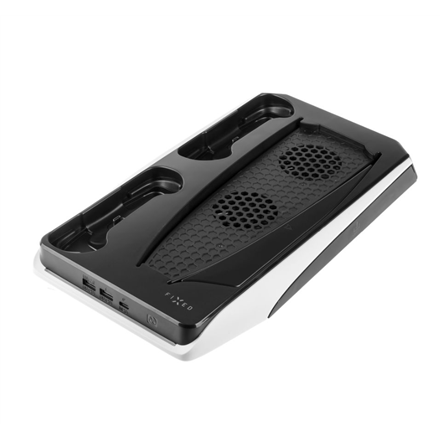Fixed Multifunctional Station for PlayStation 5 with Cooling and Charging for two DualSense Controll