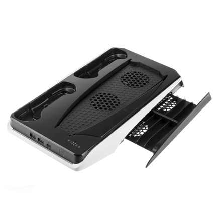 Fixed Multifunctional Station for PlayStation 5 with Cooling and Charging for two DualSense Controll