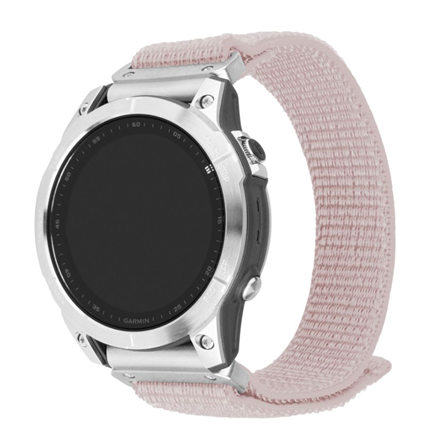 Fixed | Sporty Strap for Garmin QuickFit 22mm | 160-210 mm | Rose gold | Nylon