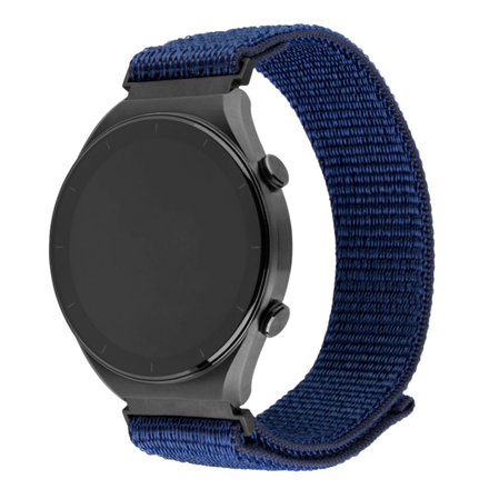Fixed | Sporty Strap with Quick Release 20mm for Smartwatch | 160-210 mm | Dark Blue | Nylon