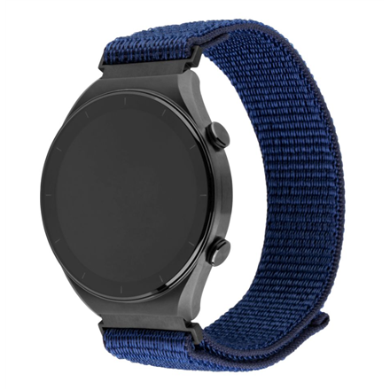 Fixed | Sporty Strap with Quick Release 22mm for Smartwatch | 160-210 mm | Dark blue | Nylon