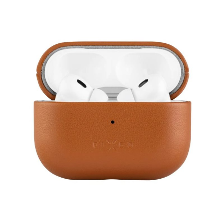 Fixed | Earbuds Case with MagSafe Support | Apple AirPods Pro 2/Pro 2 (USB-C) | Brown | Leather