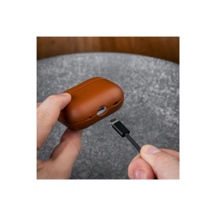 Fixed | Earbuds Case with MagSafe Support | Apple AirPods Pro 2/Pro 2 (USB-C) | Brown | Leather