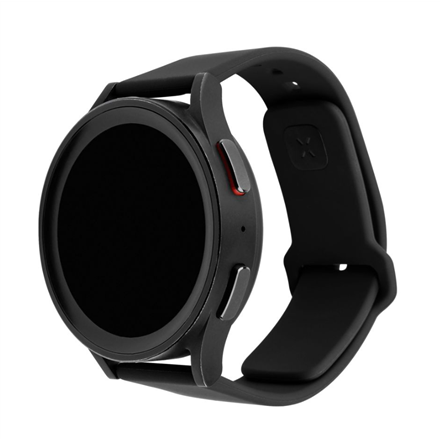 Fixed | Sporty Strap Set with Quick Release 22mm for smartwatch | 160-235 mm | Black | Silicone