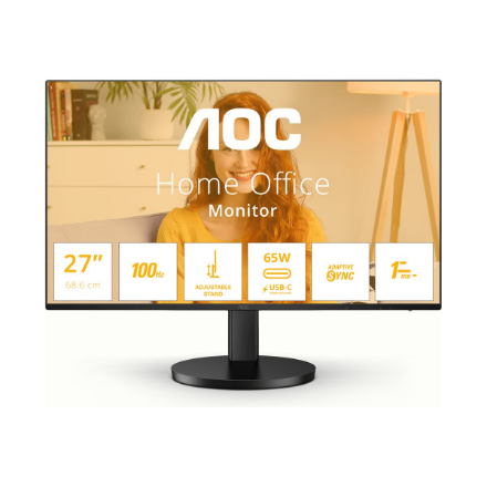 AOC Q27B3CF2 | 27 " | IPS | QHD | 16:9 | 100 Hz | 1 ms | 2560 x 1440 pixels | 350 cd/m² | HDMI port