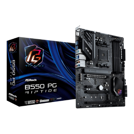 ASRock B550 PG RIPTIDE | Processor family AMD | Processor socket AM4 | DDR4 | Supported hard disk dr