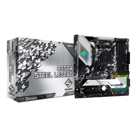 ASRock B550M STEEL LEGEND | Processor family AMD | Processor socket AM4 | DDR4 | Supported hard disk