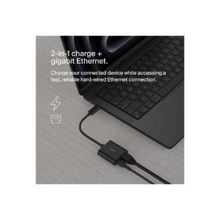 Belkin USB-C Ethernet Adapter 100W PD