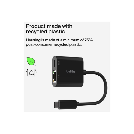 Belkin USB-C Ethernet Adapter 100W PD
