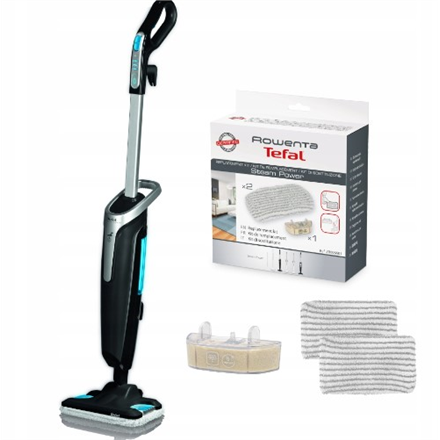 TEFAL Steam Power Handstick Mop | VP6555 | Corded operating | Washing function | Power 1200 W | Blac