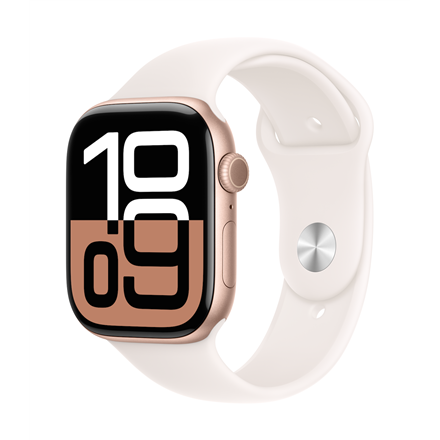 Apple Watch Series 10 | Smart watch | GPS (satellite) | Always-On Retina display | Waterproof | Rose