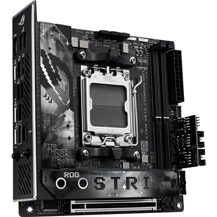 Asus | ROG STRIX X870-I GAMING WIFI | Processor family AMD | Processor socket AM5 | DDR5 DIMM | Supp