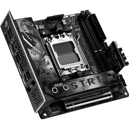 Asus | ROG STRIX X870-I GAMING WIFI | Processor family AMD | Processor socket AM5 | DDR5 DIMM | Supp