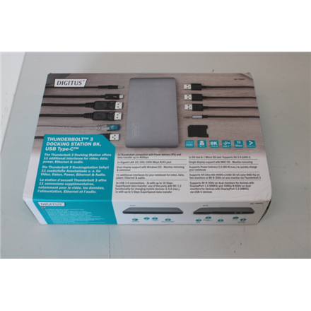 SALE OUT. | Digitus | Thunderbolt™ 3 Dockingstation 8K