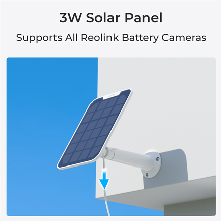 Reolink | Battery Wi-Fi Security Camera with Solar Panel | Argus Series B320 | Bullet | 3 MP | Fixed