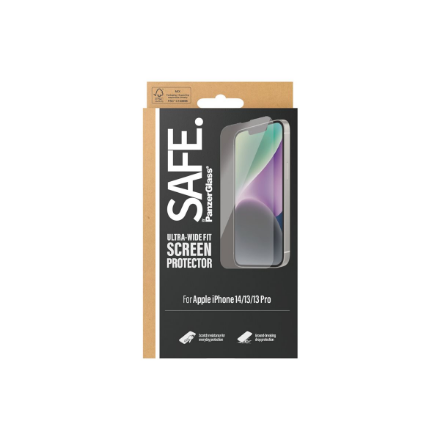 SAFE by PanzerGlass Screen Protector Apple iPhone 14 | 13 | 13 Pro | Ultra-Wide Fit | PanzerGlass