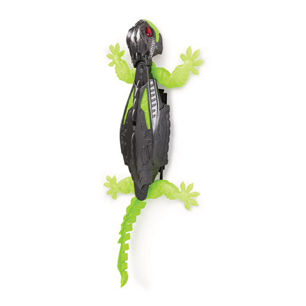 HEX BOTS | Interactive Toy Wall Crawler Gecko RC Robot | Green/Grey