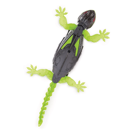 HEX BOTS | Interactive Toy Wall Crawler Gecko RC Robot | Green/Grey