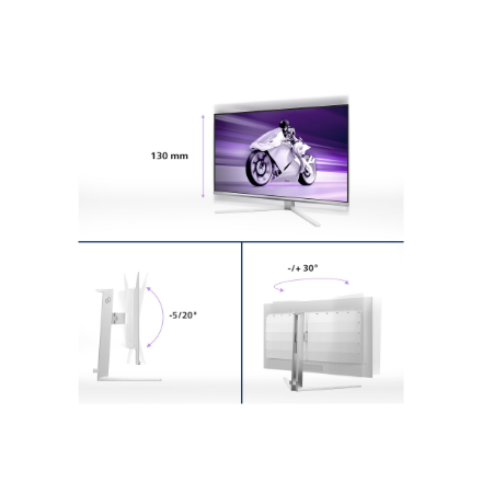 Philips 32M2N8900/00 | 32 " | OLED | 16:9 | 240 Hz | 0.03 ms | 3840 x 2160 pixels | 250 cd/m² | HDMI