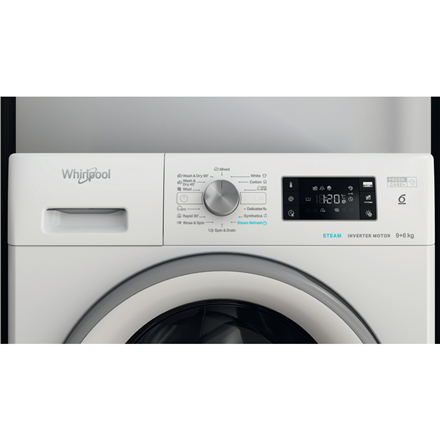 Whirlpool Washing machine with Dryer | FFWDB 964369 SV EE | Energy efficiency class A/D | Front load