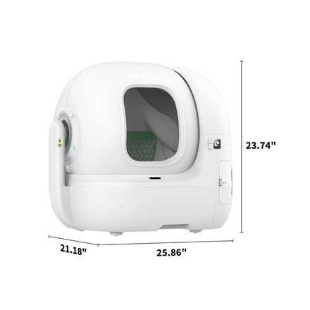 PETKIT Automatic Cat Litter Box | PUROBOT MAX Pro | White