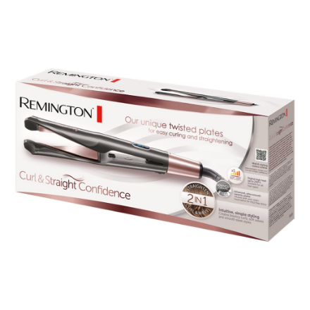 Remington Curl and Straight Confidence Hair Straightener | S6606 | Ceramic heating system | Temperat