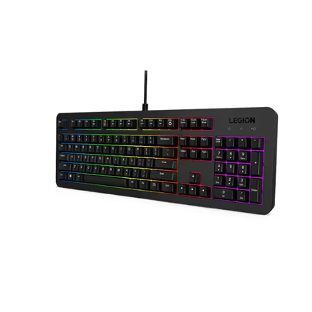 Lenovo Gaming Keyboard | Legion K310 RGB | Keyboard | Wired | US English | Black | USB 2.0 | Membran