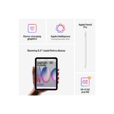 Apple iPad Mini (A17 Pro) Wi-Fi + Cellular 128GB Purple | Apple