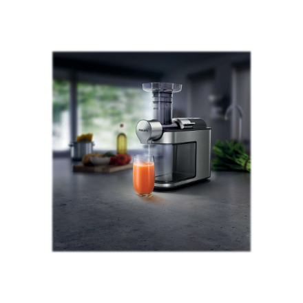 Philips HR1949/20 | Type Slow Juicer | Grey | 200 W | Extra large fruit input | Number of speeds 1 |