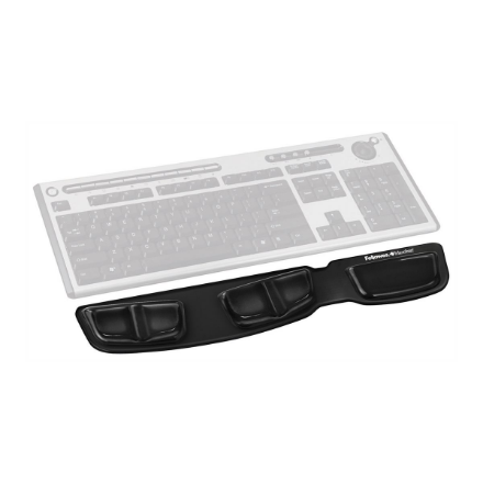 Fellowes Health-V Fabrik Keyboard Palm Support | Keyboard Palm | Black