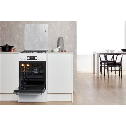 Whirlpool Cooker | WS5G8CHW/E/1 | Hob type Gas | Oven type Electric | White | Width 50 cm | LED | De