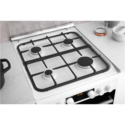Whirlpool Cooker | WS5G8CHW/E/1 | Hob type Gas | Oven type Electric | White | Width 50 cm | LED | De