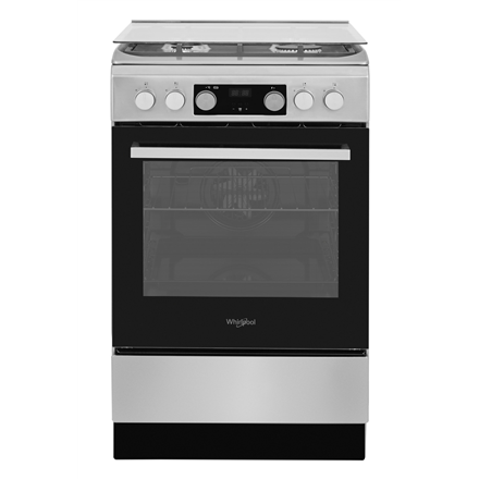 Whirlpool Cooker | WS5G8CHX/E/1 | Hob type Gas | Oven type Electric | Stainless steel | Width 50 cm 