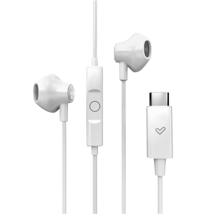 Energy Sistem Wired Earphones | EasyPods Type C | Built-in microphone | USB-C | Snow