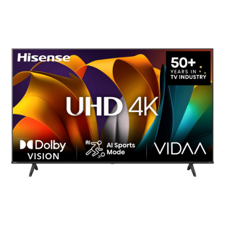 Hisense UHD Smart TV | 50A6N | 50" | Smart TV | VIDAA OS | UHD | Black