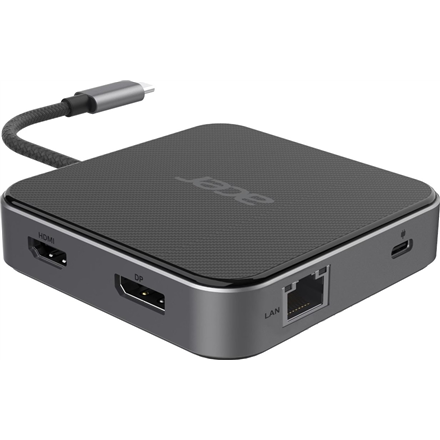 Acer 7-in-1 USB Type-C Dock | Ethernet LAN (RJ-45) ports 1 | DisplayPorts quantity 1 | HDMI ports qu