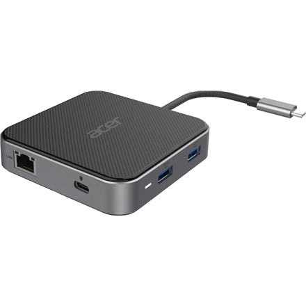 Acer 7-in-1 USB Type-C Dock | Ethernet LAN (RJ-45) ports 1 | DisplayPorts quantity 1 | HDMI ports qu