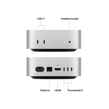 Apple Mac | Mini | Desktop | Apple M4 | Internal memory 16 GB | Solid-state drive capacity 256 GB | 