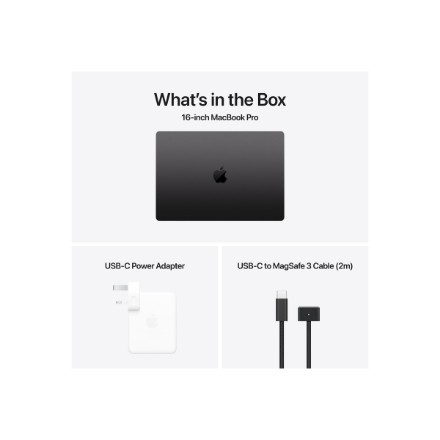 Apple MacBook | Pro | Space Black | 16 " | 3456 x 2234 pixels | Apple M4 Pro | 48 GB | Solid-state d