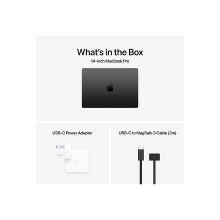 Apple MacBook | Pro | Space Black | 14 " | Apple M4 Pro | 24 GB | Solid-state drive capacity 512 GB 