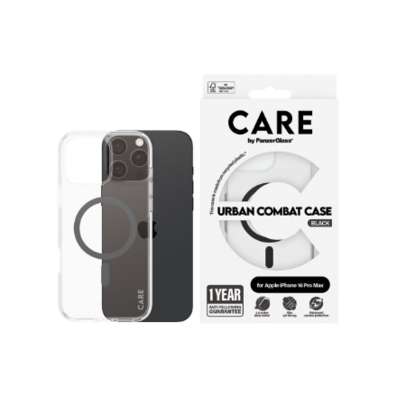 CARE Flagship Case | Back cover | Apple | iPhone 16 Pro Max | Recycled plastic | Transparent | MagSa