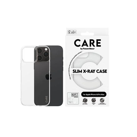 CARE Fashionable Case | Back cover | Apple | iPhone 16 Pro Max | Recycled plastic | Transparent | X-