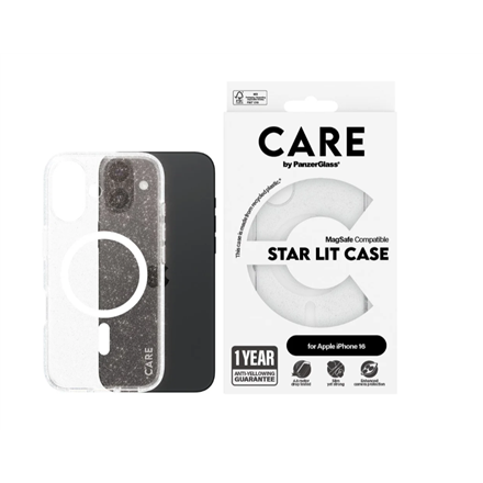 CARE Flagship Case | Back cover | Apple | iPhone 16 | Recycled plastic | White | Urban Combat Star L