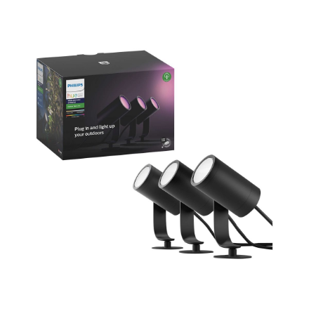 Philips Hue Lily Outdoor Spot base set 3x8W 24V | Hue White and Color Ambiance