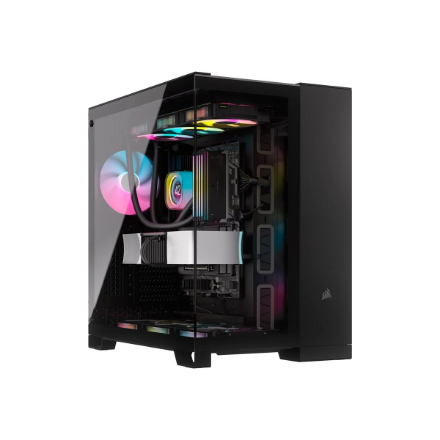 Corsair Dual Chamber PC Case | iCUE LINK 6500X RGB | Black | Mid Tower | Power supply included No | 