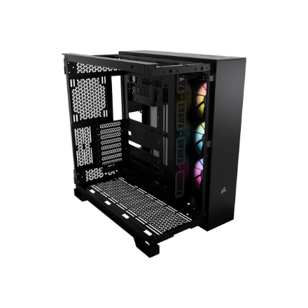 Corsair Dual Chamber PC Case | iCUE LINK 6500X RGB | Black | Mid Tower | Power supply included No | 