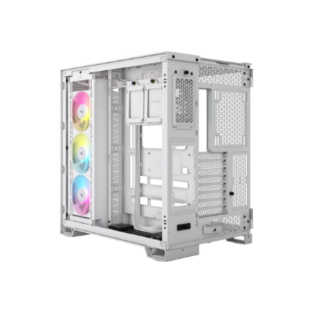 Corsair Dual Chamber PC Case | iCUE LINK 6500X RGB | White | Mid Tower | Power supply included No | 